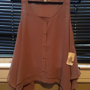 Forever21 Woven shirt in dusty pink